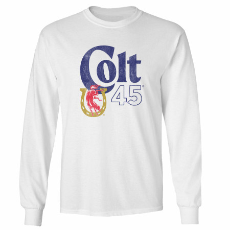 Colt 45 Classic Distressed Logo Long Sleeve Shirt